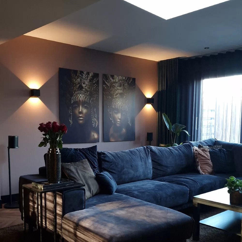 Stijlvolle wandlamp dubbelzijdig licht